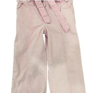 3 for $12 Palomino Pink Kids Wide-Leg Pants with Matching Belt